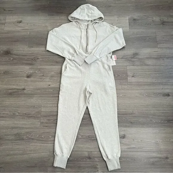 Free People Movement x HATCH Warm Up Maternity Jumpsuit Small Gray Loungewear